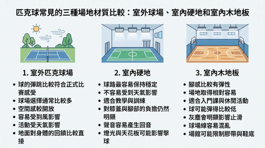 匹克球場地材質