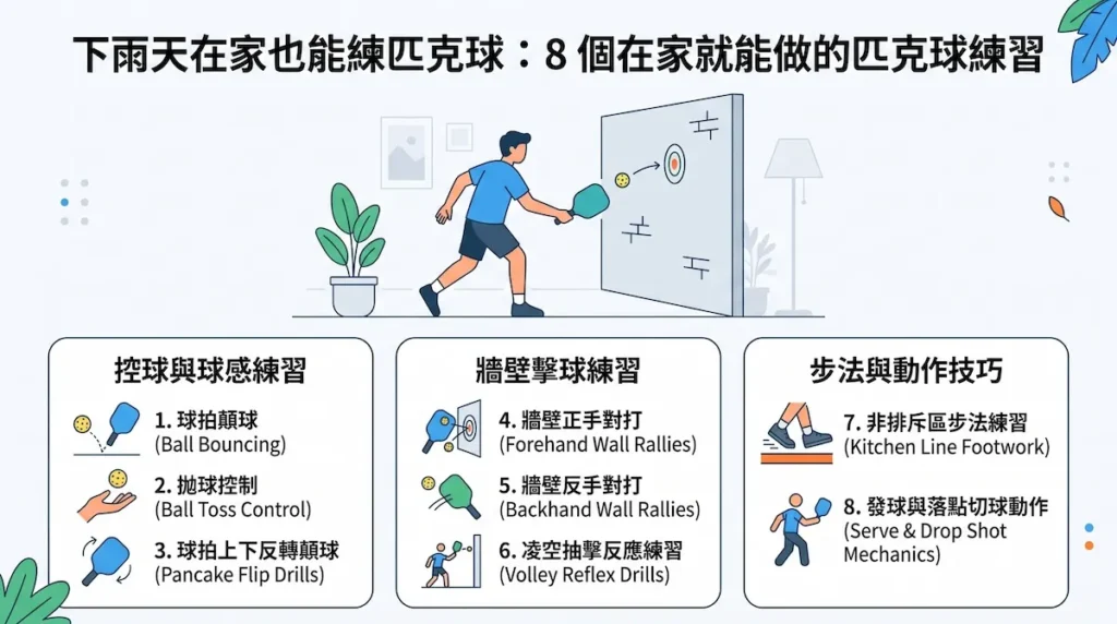 在家練匹克球